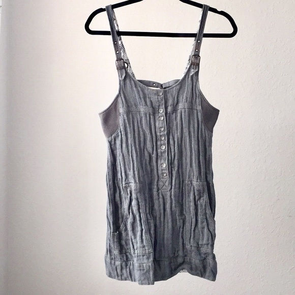 Free People Dresses & Skirts - sale FREE  PEOPLE  denim-like wrinkled dress